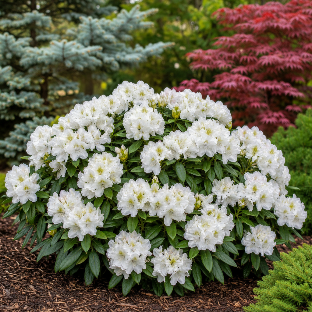 Rhododendron 'Cunningham's White'