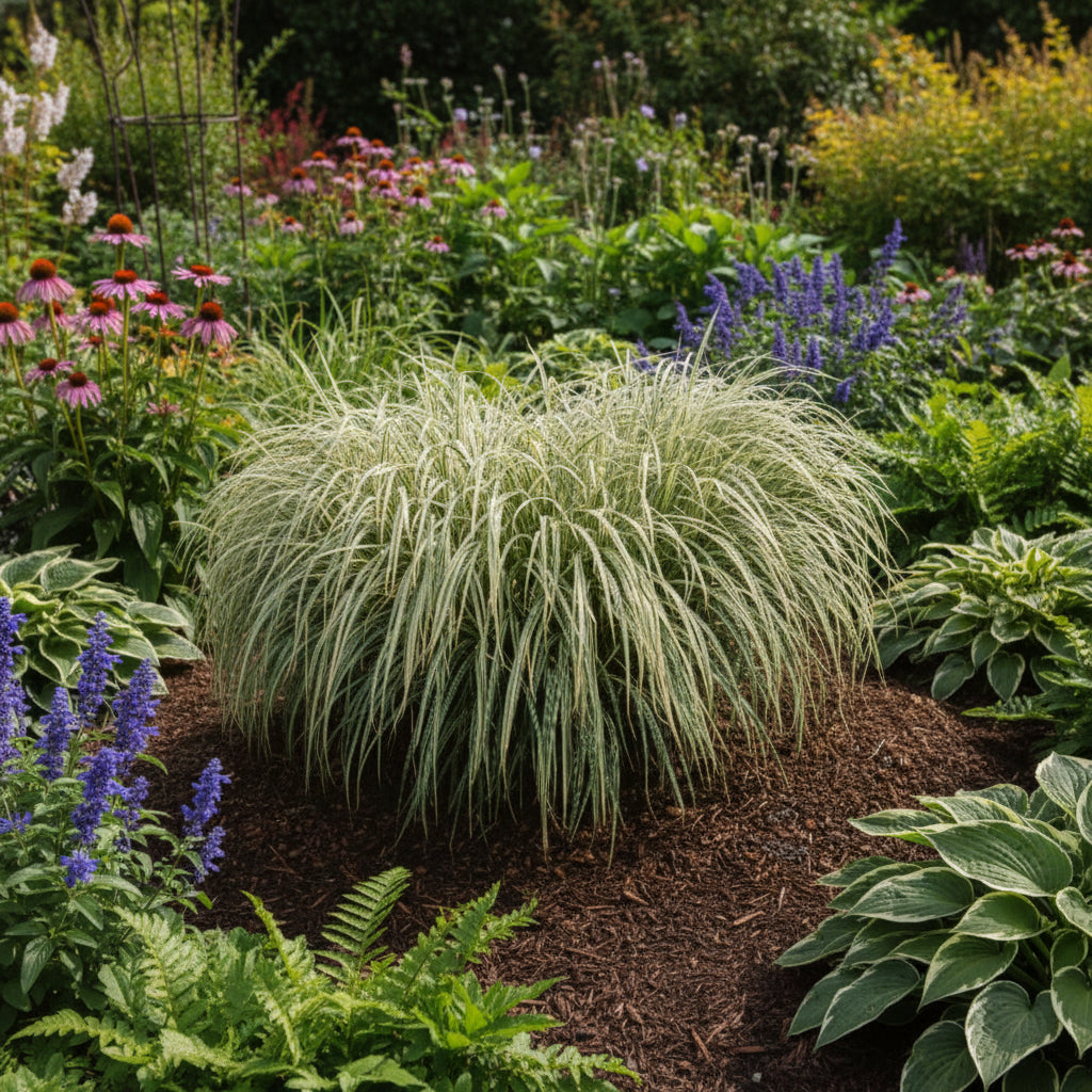 Miscanthus sinensis 'Variegatus'