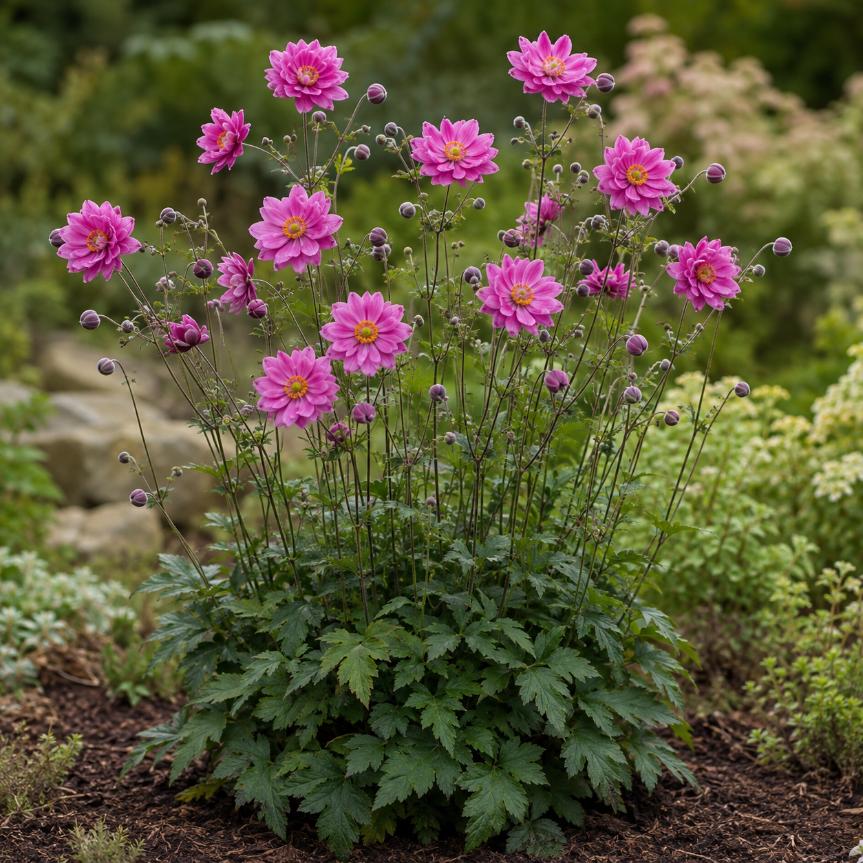 Anemone hupehensis 'Pamina'