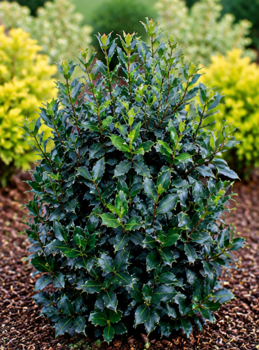 Ilex meserveae 'Blue Prince & Princess'