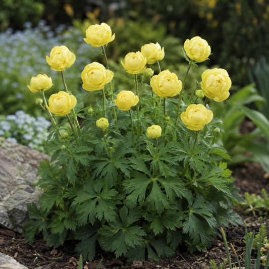 Trollius cultorum 'Lemon Queen'