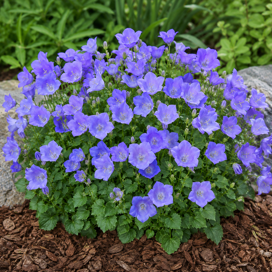 Campanula carpatica 'Blue Clips'