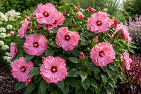Hibiscus 'Watermelon Ruffles'