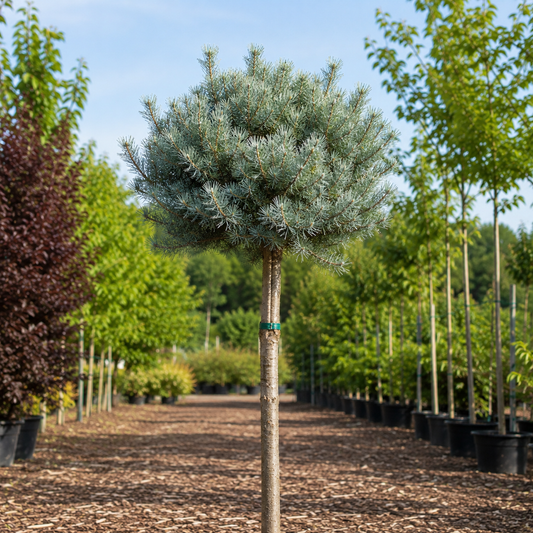 Pinus sylvestris 'Glauca Nana' sur tige