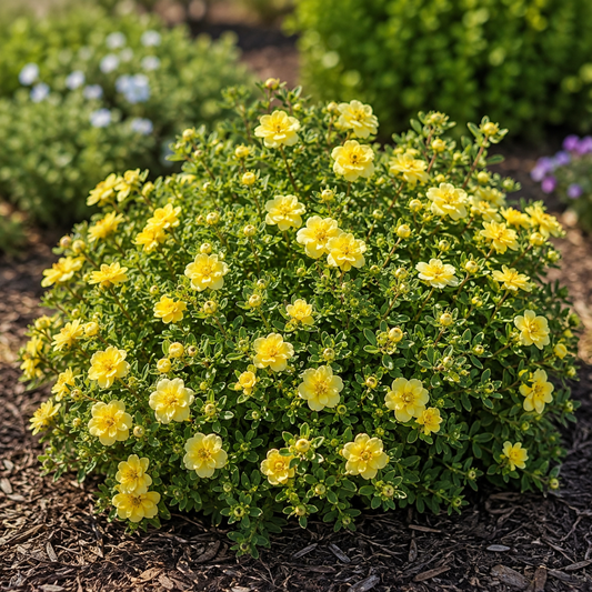 Potentilla fruticosa 'Lemon Meringue'