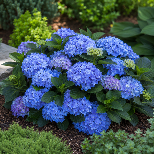 Hydrangea macrophylla 'Let's Dance Blue Jangles'