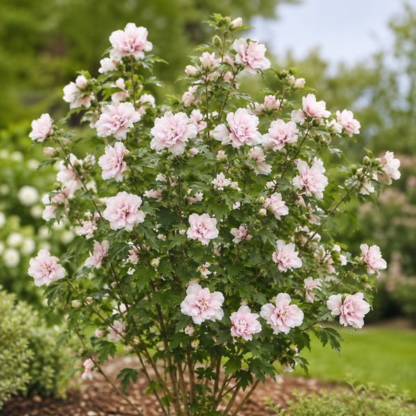 Hibiscus syriacus 'Blushing Bride'